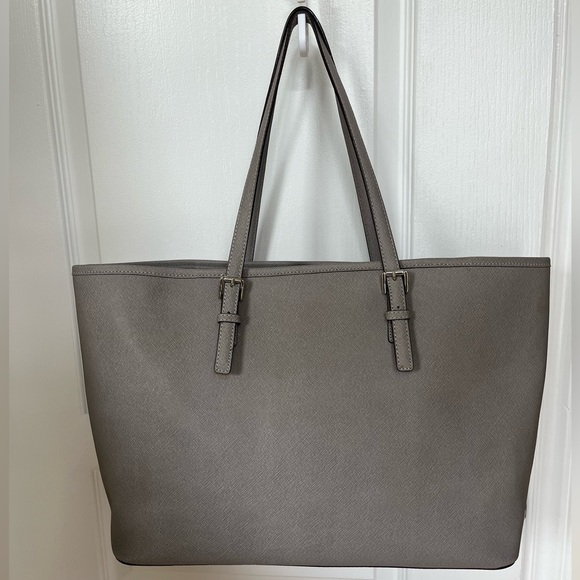 Michael Kors Jet Set Tote purse-Saffiano leather-Light grey - Picture 5 of 16